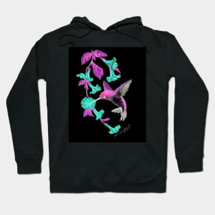 Neon Hummingbird - Fantasy Hoodie